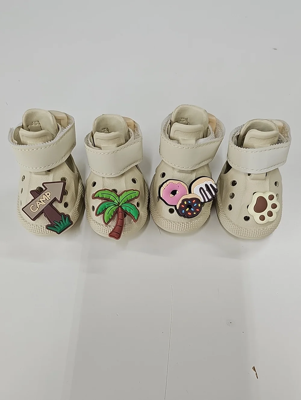 Dog Shoes, Non-Slip Waterproof Sandals for Hot Pavement, Breathable Perforated